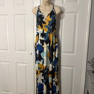 Amazon Floral Maxi Dress XL | Adjustable Straps Open Back | NWT